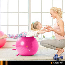Load image into Gallery viewer, Yoga Ball for Kids Stability | Ideal Flexible Seating for Classroom Furniture & Replacing Kids Computer Chair | 45cm or 55cm Bouncy Balance Ball Chair & Fidget Band, With Pump & Exercise Workout Guide
