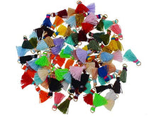Load image into Gallery viewer, Wholesale 100pcs/lot 14mm(1/2'') Mini Tassels Tiny Short Cotton Thread Tassels GD20ST174T