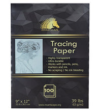 Load image into Gallery viewer, Tracing Paper Pad - 39lb - 9" x 12" - 100 Transparent Sheets - Artist Quality - MyArtscape