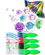 Load image into Gallery viewer, IELEK Kids Art & Craft Painting Drawing Tools Mini Flower Sponge Brush Set Fun Kits Early DIY Learning