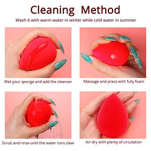 Load image into Gallery viewer, BEAKEY 5 Pcs Makeup Sponge Set Blender Beauty Foundation Blending Sponge, Flawless for Liquid, Cream, and Powder, Multi-colored Makeup Sponges