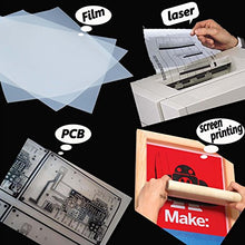 Load image into Gallery viewer, 13"x19" Silk Screen Printing Film 50 sheets Waterproof Laser Transparency Film