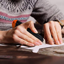 Load image into Gallery viewer, REXBETI 12-Pack Utility Knife, Retractable Box Cutter for Cartons, Cardboard and Boxes, 18mm Wider Razor Sharp Blade, Smooth Mechanism, Perfect for Office and Home use