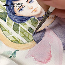 Load image into Gallery viewer, Detail Paint Brush Set - 15 pcs Synthetic Hair Art Paint Brush Set for Detail Painting, Watercolor, Acrylic, Oil Painting