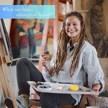 Load image into Gallery viewer, Paint Brushes Set for Acrylic Oil Watercolor, Artist Face and Body Professional Painting Kits with Synthetic Nylon Tips (Black 12 pcs)