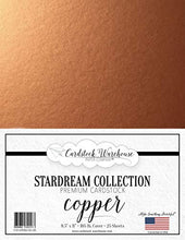 Load image into Gallery viewer, Copper Stardream Metallic Cardstock Paper - 8.5 X 11 Inch - 105 Lb. / 284 GSM Cover - 25 Sheets from Cardstock Warehouse