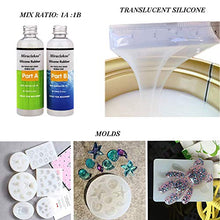 Load image into Gallery viewer, Miraclekoo Silicone Mold Making Kit Liquid Silicone Rubber Clear Mold Making Silicone for Resin Molds, Silicone Molds DIY Manual Making (7 oz)