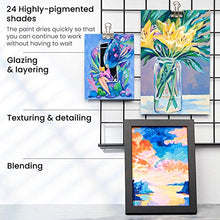 Load image into Gallery viewer, Arteza Gouache Paint, Set of 24 Colors/Tubes (24x12ml/0.4oz) with Storage Box, Rich Pigments, Vibrant, Non Toxic Paints for The Professional Artist, Hobby Painters & Kids, Ideal for Canvas Painting