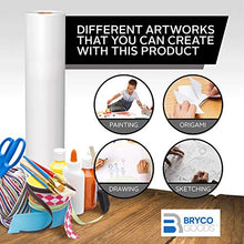 Load image into Gallery viewer, White Kraft Arts and Crafts Paper Roll – 2 Pack of 18” x 75’ (900 Inch) Rolls - Ideal for Paints, Wall Art, Easel Paper, Fadeless Bulletin Board Paper, Gift Wrapping Paper & Kids Crafts - Made in USA