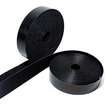 Load image into Gallery viewer, STRONGHOLD 1 Inch x 5 Yard Set - Adhesive Black Hook and Loop Fastener – Sticky Back Mounting Tape