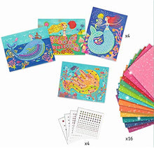Load image into Gallery viewer, DJECO The Mermaid’s Song Sticker and Jewel Mosaic Craft Kit