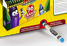 Load image into Gallery viewer, Crayola Classic Color Crayons in Flip-Top Pack with Sharpener, 96 Colors, Gift for Kids