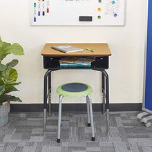 Load image into Gallery viewer, ECR4Kids 24" x 18" Adjustable Open Front Student Metal Book Box, DESK, 1-Pack, Black and Oak