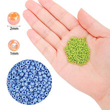 Load image into Gallery viewer, DICOBD 28800pcs 2mm Glass Seed Beads, 24 Color Small Craft Beads for Bracelets Jewelry Making and Crafts, with a Storage Box