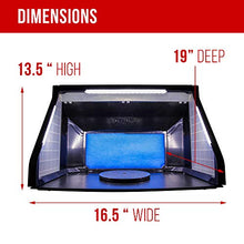 Load image into Gallery viewer, Master Airbrush Extra Large Dual Fan Lighted Portable Hobby Airbrush Spray Booth with LED Lighting for Painting All Art, Cake, Craft, Hobby, Nails, T-Shirts & More. Includes 6 Foot Exhaust Hose