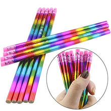 Load image into Gallery viewer, WFPLUS 36 Pieces Rainbow Pencil with Eraser Top - Colorful Neon Pencils For School Office Supplies and Classroom Rewards
