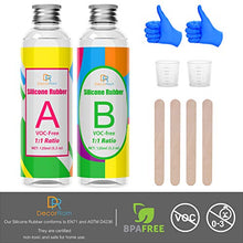 Load image into Gallery viewer, Silicone Mold Making Kit - Liquid Translucent Silicone Rubber for Silicone Mold Making, DIY Epoxy Resin Mold - Easy 1:1 Mixing Ratio Silicone for Casting, Jewelry Making, Manual, Craft - 10.6oz/240ml