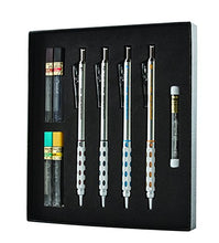 Load image into Gallery viewer, Pentel Arts GraphGear 1000 Premium Gift Set with Refill Leads & Erasers (PG1000BXSET) , Black , 0.3mm, 0.5mm, 0.7mm, 0.9mm
