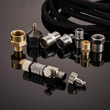 Load image into Gallery viewer, 10 Pieces Airbrush Adapter Set Includes Airbrush Adapter Kit Airbrush Quick Release Disconnect Fitting Connector Female Couplings Nylon Braided Airbrush Hose for Air Compressor and Airbrush Hose