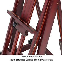 Load image into Gallery viewer, MEEDEN Multi-Function Studio Easel,H-Frame Easel,Painting Easel for Adults,Artist Easel,Floor Easel,Solid Beech Wood Easel w/Front Wheels,Holds Canvas Art up to 77"(Walnut Color)