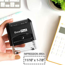 Load image into Gallery viewer, Self Inking Rubber Stamp with up to 4 Lines of Custom Text (42A1848)