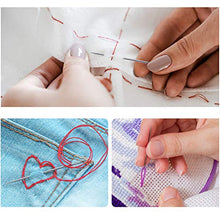 Load image into Gallery viewer, 5 PCS Long Sewing Needles - 5 Size Large Eye Stitching Needles with Needle Storage Tube, 3.5inch to 6.8inch Hand Sewing Needles for Sewing Act Crafts, Upholster
