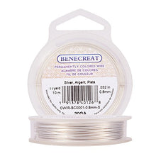 Load image into Gallery viewer, BENECREAT 20-Gauge Tarnish Resistant Silver Coil Wire, 33-Feet/11-Yard