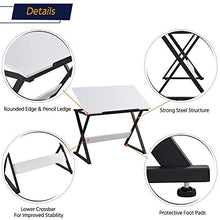 Load image into Gallery viewer, YAHEETECH Drafting Table Artist Desk Draft Desk Drawing Paninting Studying Table w/Tilted Tabletop Art Craft Work Station for Adults Teens Home Office Use