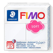 Load image into Gallery viewer, Staedtler FIMO Soft Polymer Clay - -Oven Bake Clay for Jewelry, Sculpting, Crafting, White 8020-0
