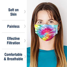 Load image into Gallery viewer, WeCare Disposable Face Mask Individually Wrapped - 50 Pack, Tie Dye Masks 3 Ply