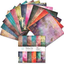 Load image into Gallery viewer, JHGCVX Decorative Craft Paper,Brilliant Life Theme Photo Album Scrapbook Decoration Accessories, Used as Handmade Greeting Cards, Background Paper, DIY Origami, Gift Boxes, etc.(24Pcs 66 inch)