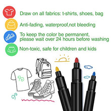Load image into Gallery viewer, Fabric Pens Permanent No Bleed DAPAWIN Shirt Markers Fabric Markers for T Shirts Markers for Shoes Fabric Permanent Markers Fabric Paint Markers for Clothes Permanent Markers for Fabric