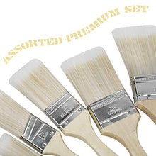 Load image into Gallery viewer, TAVOLOZZA 5 PCS Paint and Chip Paint Brushes with Wooden Handle for Paint, Stains, Varnishes, Glues, Acrylics and Gesso