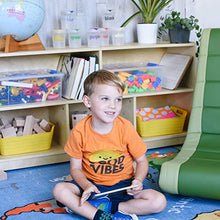 Load image into Gallery viewer, ECR4Kids ELR-0419 Birch 5-Section School Classroom Storage Cabinet with Casters, Commercial or Personal Storage, Kids’ Storage Organizer Shelf, Friendly Design, Certified and Safe, 24” High, Natural