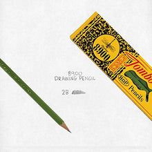 Load image into Gallery viewer, Tombow 51532 8900 Drawing Pencils, 2B, 12-Pack. Graphite Writing Pencil