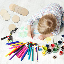 Load image into Gallery viewer, Boao 200 Pieces Unfinished Wood Slices Round Disc Circle Wood Pieces Wooden Cutouts Ornaments for Craft and Decoration (1.5 Inch)