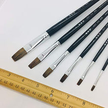 Load image into Gallery viewer, XDT#910 Bright Artist Paint Art Brushes 6pc Soft Natural Hair Acrylic Watercolor #1 #3 #5 #7 #9 #11