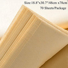 Load image into Gallery viewer, KYMY Imitation Handmade Chinese/Japanese Calligraphy Paper,Sumi Paper/Xuan Paper/Rice Paper, Half Sheng Shu (Raw Ripe) Handmade Maobian Xuan Paper 高仿手工宣纸 18.8"x30.7"/48x78cm 70 Sheets