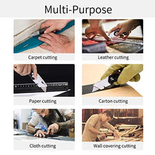 Load image into Gallery viewer, KATA 2-Pack Utility Knives, Heavy Duty Retractable and Folding Box Cutter for Cartons, Cardboard and Boxes with Blade Storage Design, Extra 6 Blades Included,box cutters retractable