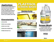 Load image into Gallery viewer, Ecotex Plastisol Screen Wash in Sink Screen Wash Ink Degradent for Screen Printing Environmentally Friendly Gallon - 128 oz.