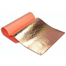 Load image into Gallery viewer, BARNABAS BLATTGOLD Genuine Copper Leaf Sheets 25 Sheets - 5.5 inches Booklet - Loose Leaf