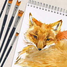 Load image into Gallery viewer, U.S. Art Supply 12 Piece Special Effects Artist Paint Brush Set - Professional Taklon Synthetic FX Brushes, Ribbon, Muti-Liner, Angular - Create Grass, Hair, Fur - Watercolor, Acrylic, Gouache, Oil