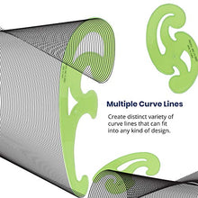 Load image into Gallery viewer, Pacific Arc French Curve Set, 3 Shapes, Clear Curve Ruler, Drafting Tools, Drawing Tools, Woodworking Tools, Comic Template Tool