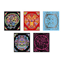 Load image into Gallery viewer, Janod Crafts – No Glue No Mess Scratch Art Animal Mandalas – Creative, Imaginative, Inventive, and Developmental Play -- STEAM Approach to Learning – Ages 7+ (J07892)