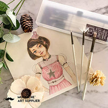 Load image into Gallery viewer, Detail Paint Brush Set - 15 pcs Synthetic Hair Art Paint Brush Set for Detail Painting, Watercolor, Acrylic, Oil Painting