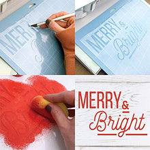 Load image into Gallery viewer, Easy Cut Stencil Sheet Set of 24 - 12”x12” Acetate Mylar for Cricut Vinyl Cutting – Craft Material