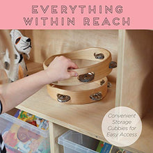 Load image into Gallery viewer, ECR4Kids ELR-0419 Birch 5-Section School Classroom Storage Cabinet with Casters, Commercial or Personal Storage, Kids’ Storage Organizer Shelf, Friendly Design, Certified and Safe, 24” High, Natural