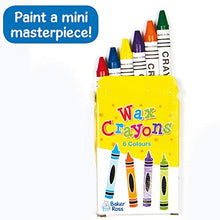 Load image into Gallery viewer, Baker Ross AF989 Mini Crayons - Pack of 8 boxes, Arts and Crafts Supplies and School Classroom Supplies, assorted, 7cmx5cm