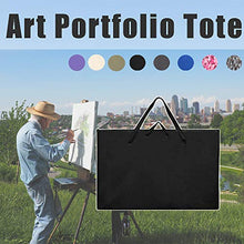 Load image into Gallery viewer, Large Size Art Portfolio Tote with Nylon Shoulder,24"X 36"Light Weight Waterproof Poster Board Storage Bag, Drawing Painting Sketch Bag for Student Art Work Portfolio and Artist