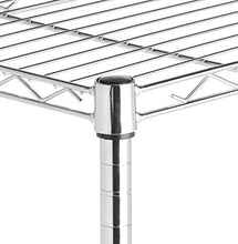 Load image into Gallery viewer, Amazon Basics 5-Shelf Shelving Storage Unit on 4'' Wheel Casters , Metal Organizer Wire Rack, Chrome Silver (30L x 14W x 64.75H)